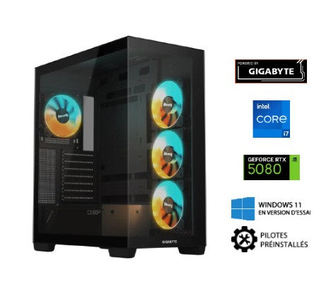 PC Gamer Gigabyte - CORE i7-14700F | 32Go DDR5 | RTX5080 | 2To SSD